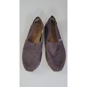 TOMS Gray Womens Slip On Shoes (Size 8.5)